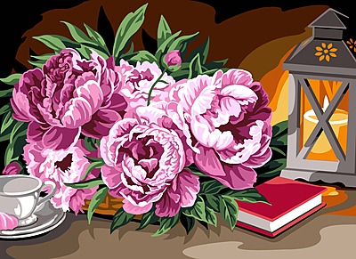 Peonie e Lanterna
