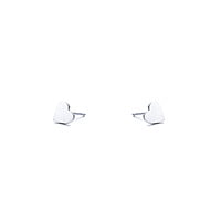 Sterling Silver Heart-Shaped Earrings