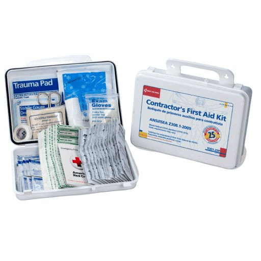 Bilingual Contractor�s First Aid Kit, 25 Person