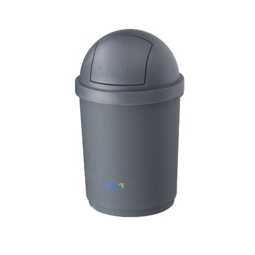 Oates Dome Flip Top Bin 28 Litre Grey BB-28DGY
