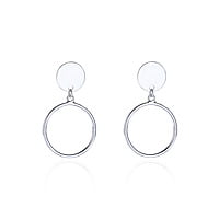 Sterling Silver Hoop-Stud Earrings