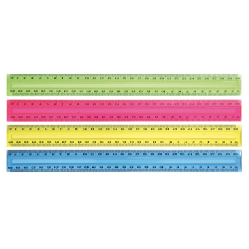 Tinted Clear Plastic Ruler