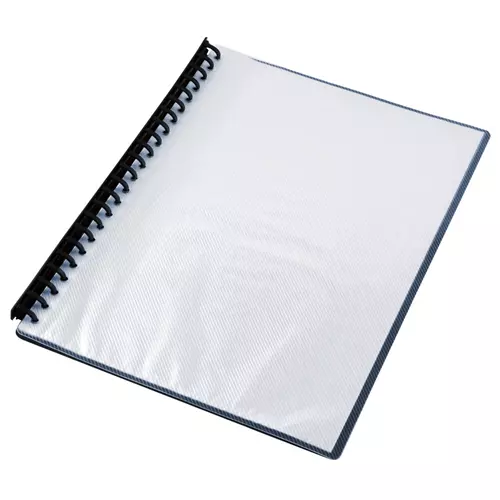 Stat Display Book A4 Refillable 20 Pocket Clear Front