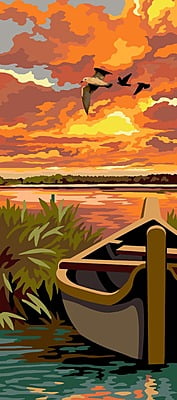 La Barca - Tela per ricamo mezzopunto