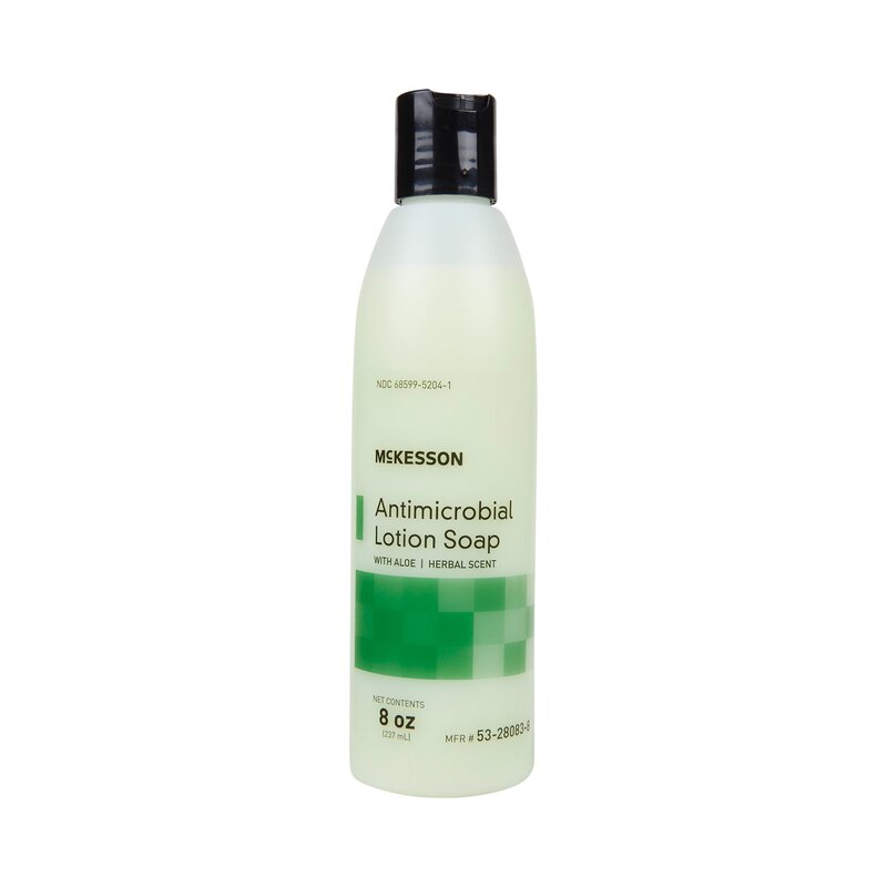 McKesson Antimicrobial Lotion Soap, 8 oz Bottle, Herbal Scent,