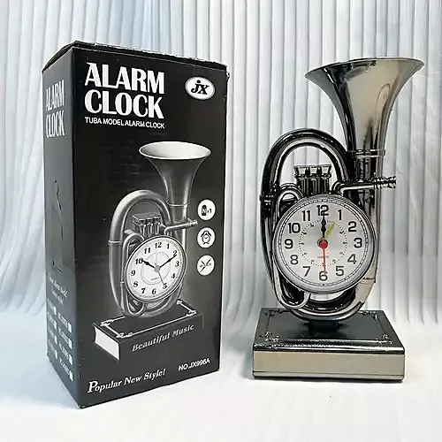 TUBA MODEL DECORATIVE ALARM CLOCK