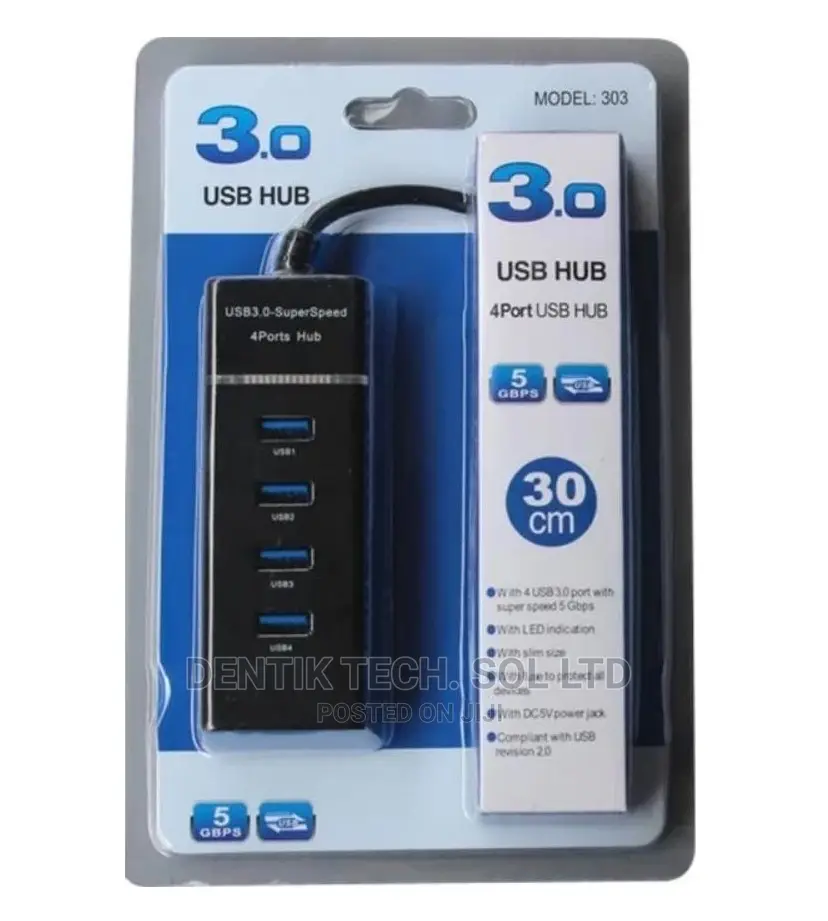 USB 3.0 device, fully backward compatible with USB 1.1 and USB 2.0 devices