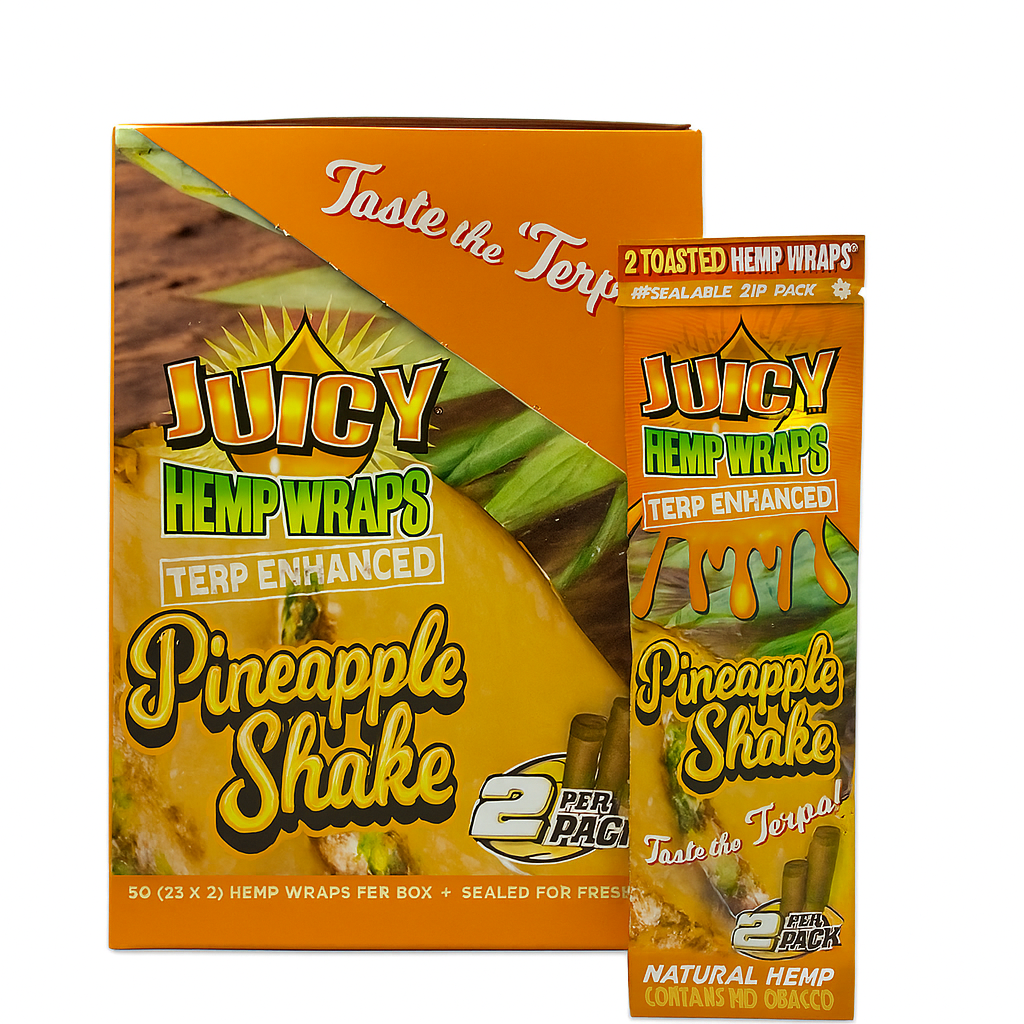 Hemp wraps sabor Juicy - Caja (25x2 pzas)