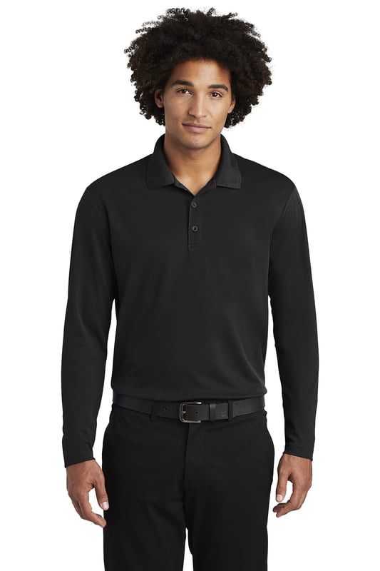 ST640LS   PLAYERA POLO CABALLERO ML SPORT-TEK POSICHARGE RECERMESH