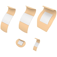 Dynarex Adhesive Strip Plastic Sheer 1 x 3 Inch Sterile (BX/100EA)