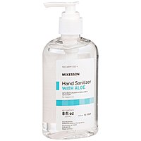 McKesson Hand Sanitizer with Aloe, 8 oz Pump Bottle (62% Ethyl Alcohol)