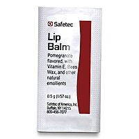 Safetec Lip Balm 0.5 Gram Individual Packet Pomegranate Flavor (MPN 53123)