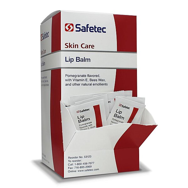 Safetec Lip Balm 0.5 Gram Individual Packet Pomegranate Flavor (MPN 53123)