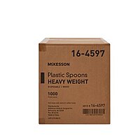 McKesson Heavy Weight Spoon, White Polypropylene, Disposable, 6 Inch, CS/1000EA McKesson Heavy Weight Spoon, White Polypropylene, Disposable, 6 Inch, CS/1000EA