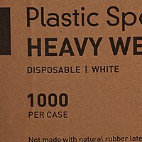 McKesson Heavy Weight Spoon, White Polypropylene, Disposable, 6 Inch, CS/1000EA McKesson Heavy Weight Spoon, White Polypropylene, Disposable, 6 Inch, CS/1000EA