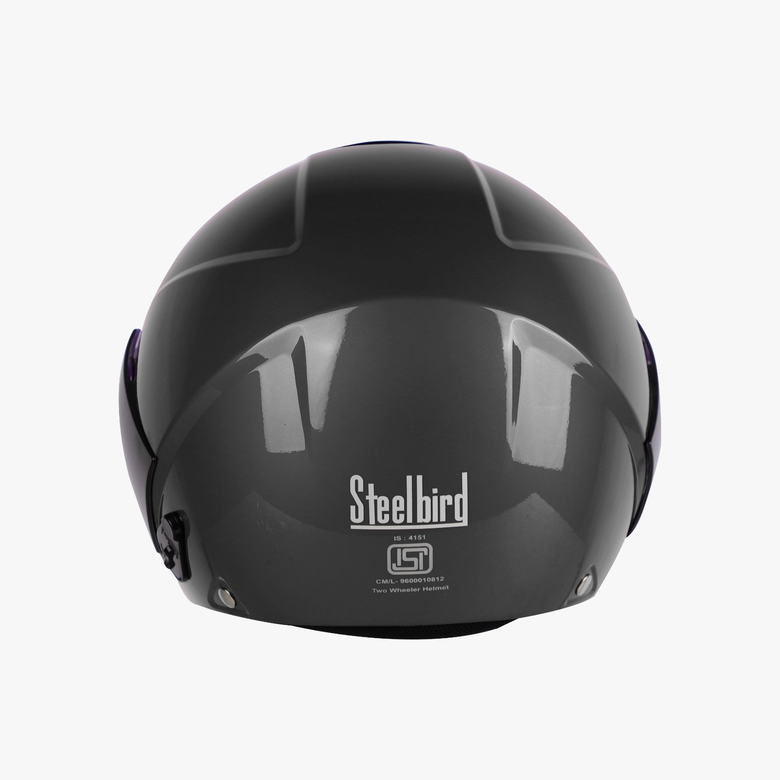 STEELBIRD SBH-5 TRIPLE NINE GLOSSY H.GREY C/V 580 MM