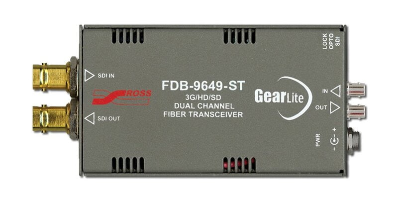 Ross Video FDB-9649-ST 3G/HD/SD Dual Channel Optical Transceiver Optical to Electrical and Electrical to Optical Conversion