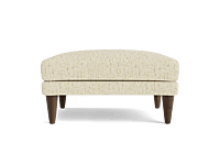 Copy of Mid-Century Solid Wood Ottoman with Curved Seat – Walnut Finish & Tan Upholstery Copy of Mid-Century Solid Wood Ottoman with Curved Seat – Walnut Finish & Tan Upholstery