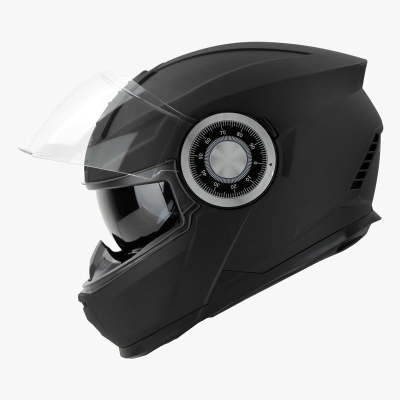 STEELBIRD SBH-40 ISS GLOSSY BLACK C/V 600 MM