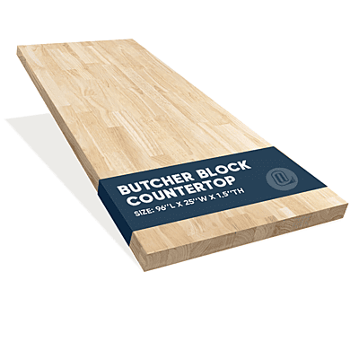 8ft Hevea Butcher Block 25iw