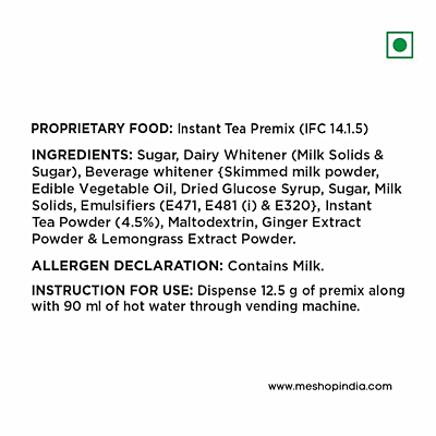 Cafe Express Lemongrass Ginger Tea Premix-1000gm-Lemongrass Ginger Flavour