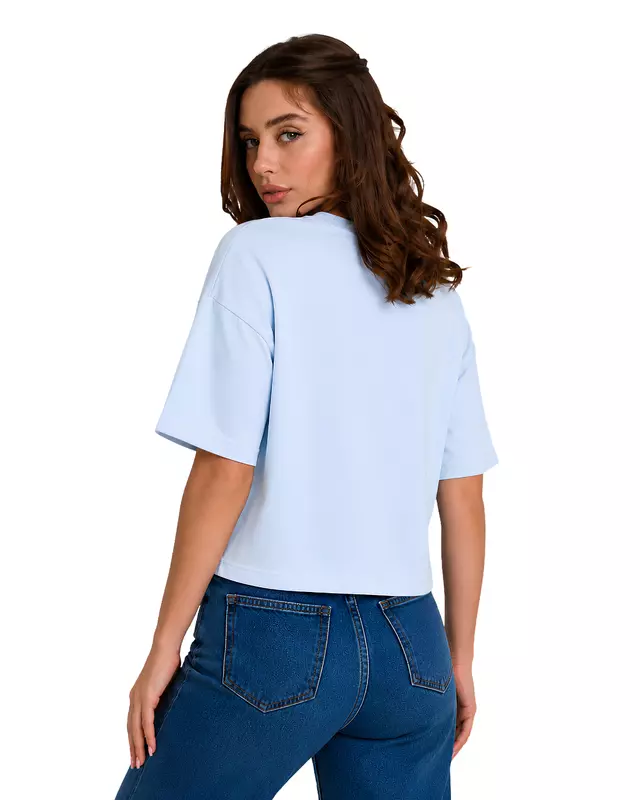 Oversized Cropped Basic T-Shirt