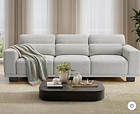 Pipishell 89-inch 3-seater sofa with deep seats