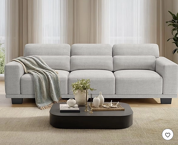 Pipishell 89-inch 3-seater sofa with deep seats