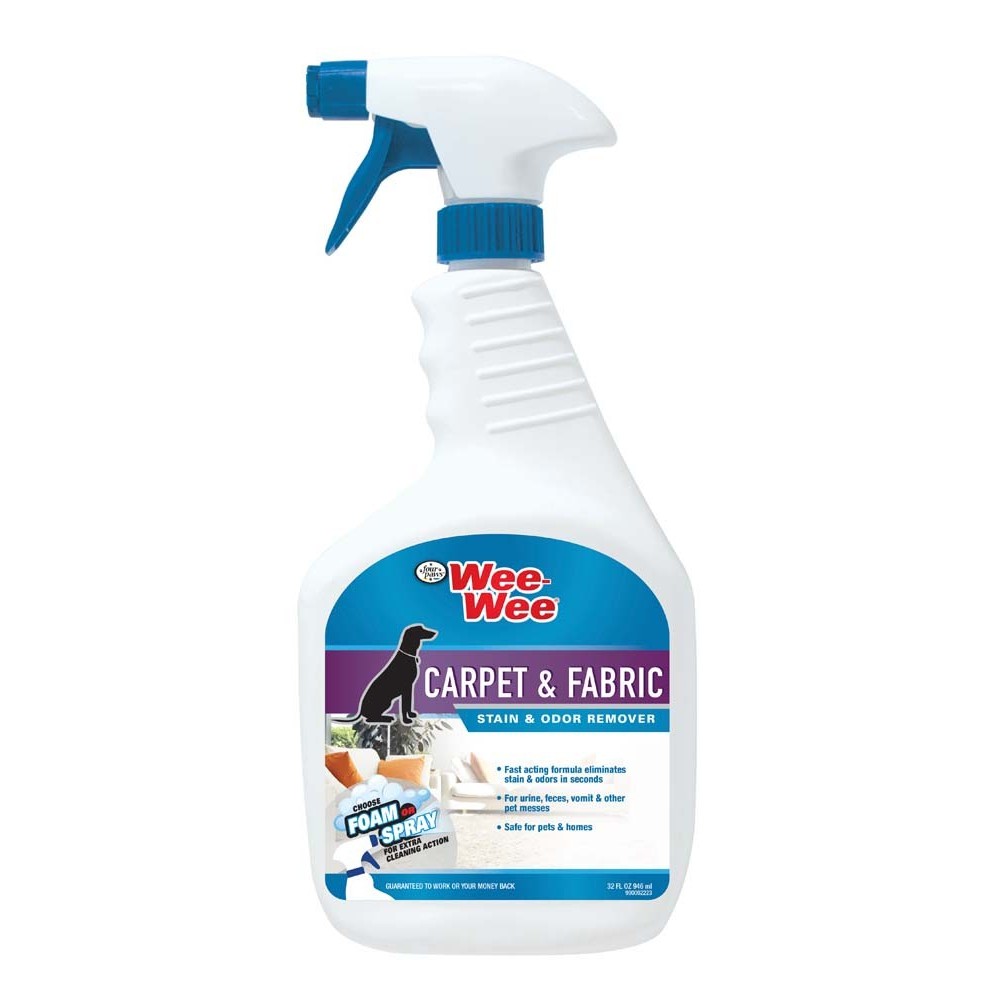 Four Paws Wee Wee Carpet Fabric Cleaner Stain Odor Remover 32oz Four Paws Wee Wee Carpet Fabric Cleaner Stain Odor Remover 32oz