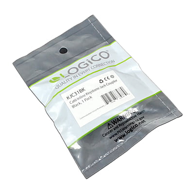 Cat6 Keystone Jack Coupler Black Cat6 Keystone Jack Coupler Black