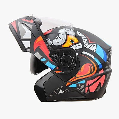 STEELBIRD SBA-7 BIRDIE GLOSSY BLACK/WATERMELON C/V (M)