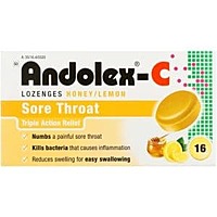 Andolex-C Lozenges Honey/Lemon 16’S