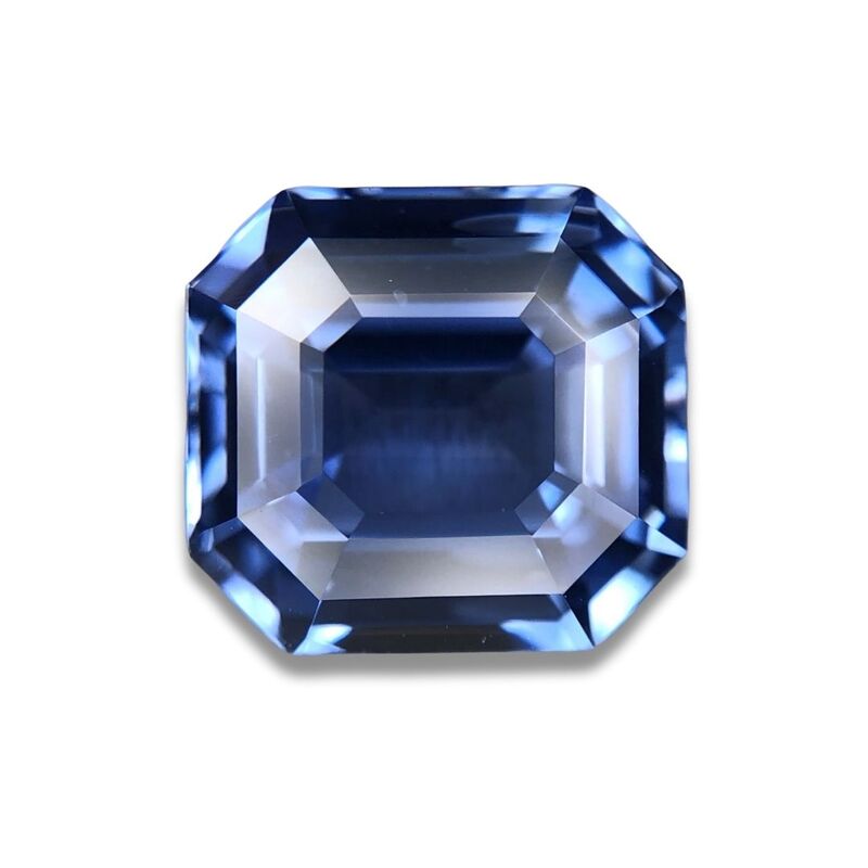 3.67ct Octagon Step Cut Sapphire