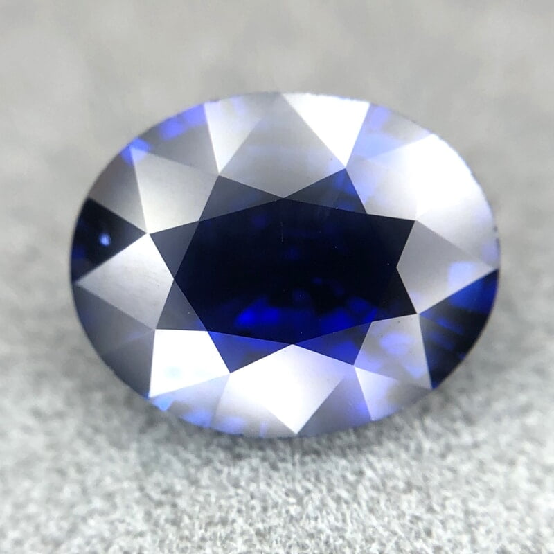 2.67ct Oval Mixed Cut Sapphire