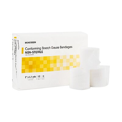 McKesson Conforming Bandage (Multiple-Sizes) 4.1 yd NonSterile (BG/12RL)