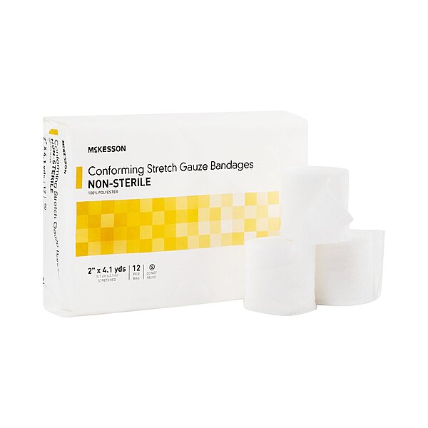 McKesson Conforming Bandage (Multiple-Sizes) 4.1 yd NonSterile (BG/12RL)