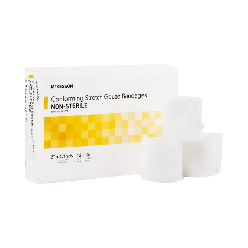 McKesson Conforming Bandage (Multiple-Sizes) 4.1 yd NonSterile (BG/12RL)