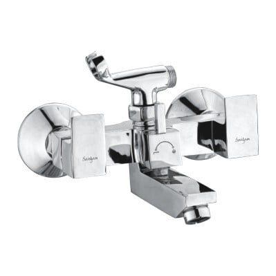 Wall Mixer Bath Tele Shower arrangements with leg, wall flanges & Crutch PARTCODE PE-S9933 Wall Mixer Bath Tele Shower arrangements with leg, wall flanges & Crutch PARTCODE PE-S9933