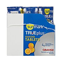 sunmark® TRUEplus™ Glucose Supplement Chewable Tablets Orange Flavor 10 Count Bottle (CT/6BT)-CT sunmark® TRUEplus™ Glucose Supplement Chewable Tablets Orange Flavor 10 Count Bottle (CT/6BT)-CT