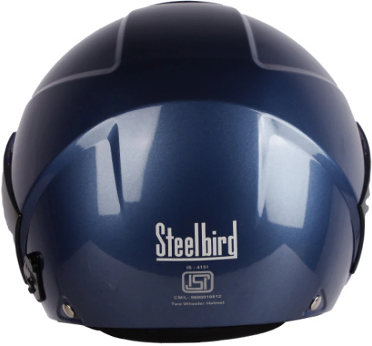 STEELBIRD SBH-5 TRIPLE NINE GLOSSY HONDA BLUE C/V 580 MM STEELBIRD SBH-5 TRIPLE NINE GLOSSY HONDA BLUE C/V 580 MM