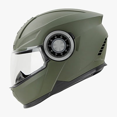 STEELBIRD SBH-40 MATT B.GREEN C/V 580 MM