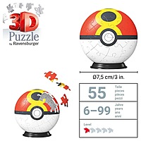 Pokemon Repeat Ball 54 piece 3D Puzzle