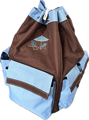 BeachPack-Mini-Brown/Blue-Custom BeachPack-Mini-Brown/Blue-Custom