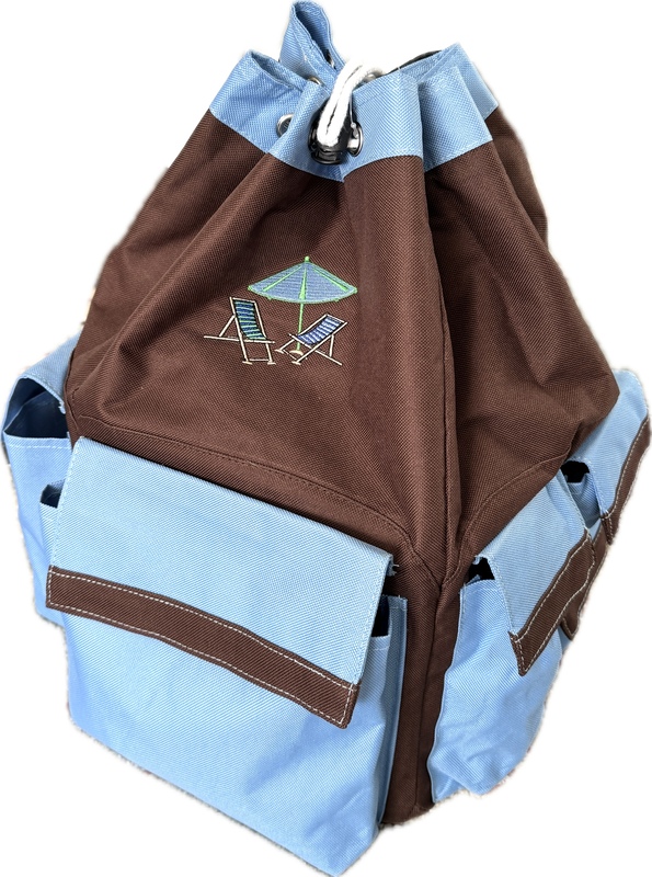 BeachPack-Mini-Brown/Blue-Custom BeachPack-Mini-Brown/Blue-Custom