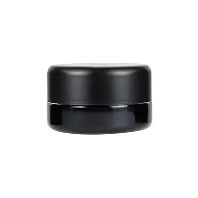 9ML Black Plastic Top UV Black Glass Jar(Child Proof)
