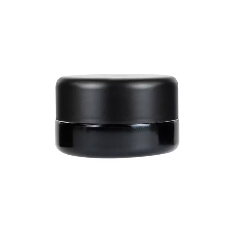 9ML Black Plastic Top UV Black Glass Jar(Child Proof)