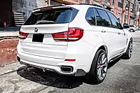 BMW X5 F15 MP Style Carbon Fiber Rear Cap Splitters (2014–2018, MT ONLY)