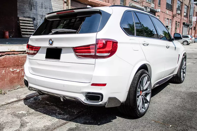 BMW X5 F15 MP Style Carbon Fiber Rear Cap Splitters (2014–2018, MT ONLY)