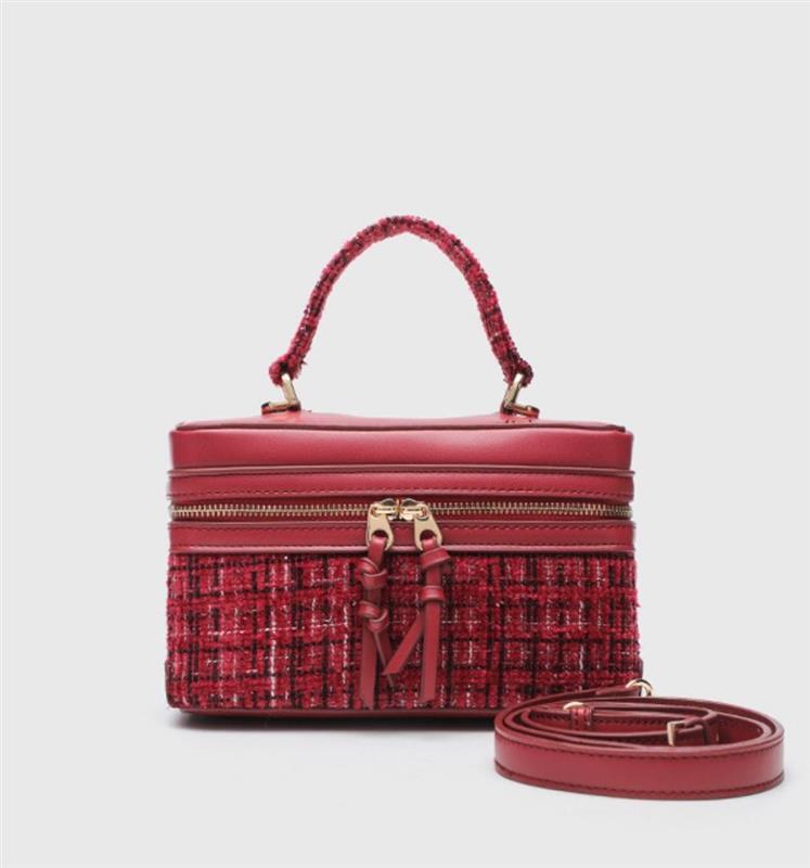 ZARA MINI SQUARE BOX BAG RED