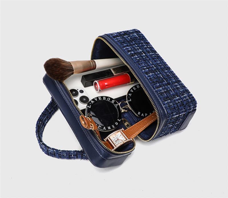 ZARA MINI SQUARE BOX BAG BLUE